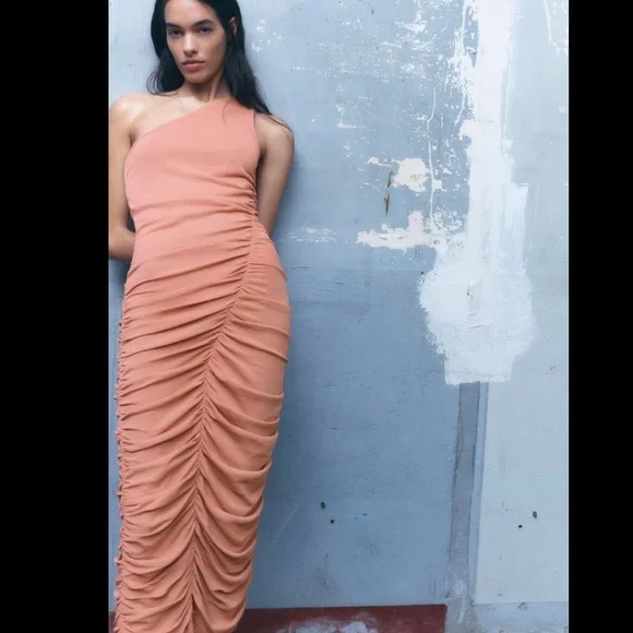 Zara draped knit dress